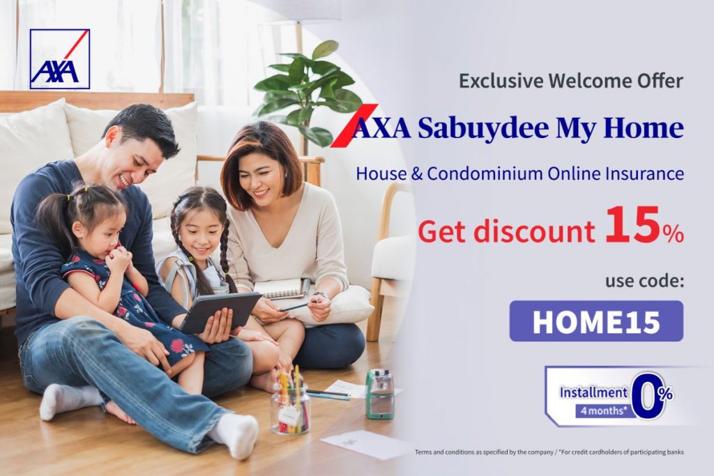 AXA’s Sabuydee My Home Insurance Online, A Peace of Mind Starting at 3 ...