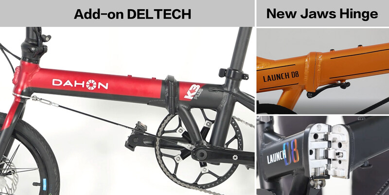 DAHON's Latest Technologies: Add-on DELTECH & New Jaws Hinge (PRNewsfoto/DAHON)