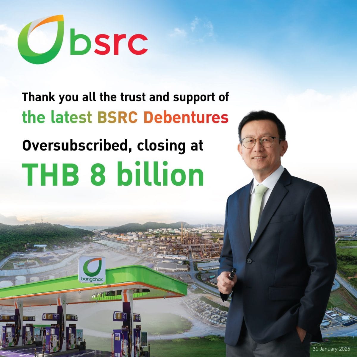 BSRC’s THB 8 Billion Debenture Issue Oversubscribed, Reflecting Strong ...